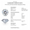 .75 Ctw Round Diamond Halo Engagement Ring